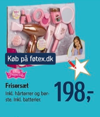 Frisørsæt, set i føtex