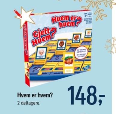 Hvem er hvem - brætspil, set i føtex