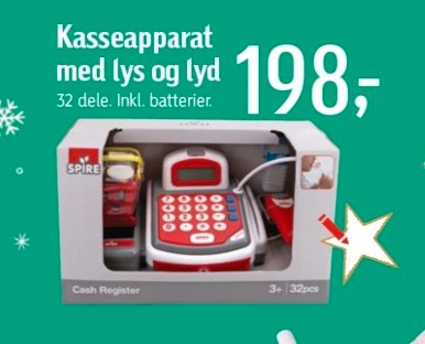 kasseapparat med varer, set i føtex