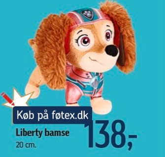 Liberty bamse (eller Sky) fra Paw Patrol, set i føtex