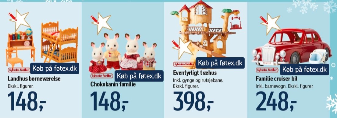 sylvanian forskelligt tilbehør